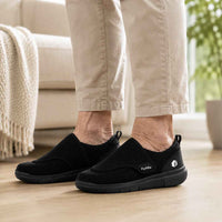 Chaussures orthopédiques homme senior à scratch