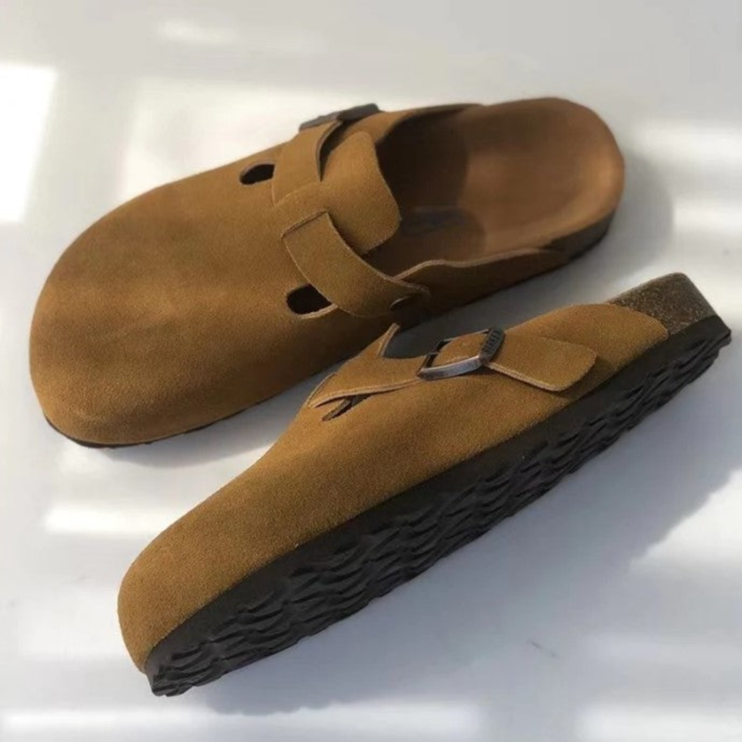 Clogs Slip On Shoes Closed Toe Cork Footbed Casual Mules