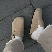 Clogs Slip On Shoes Closed Toe Cork Footbed Casual Mules