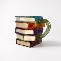 Coffee Mug Glass Book Mug Literary Style Drinkware Cup