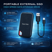 Disco Duro Externo SSD Portátil USB C Alta Velocidad Compacto
