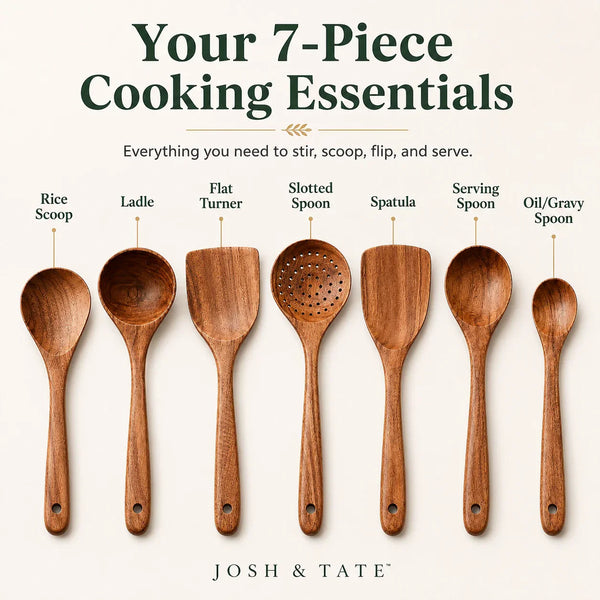 Forest Hearth™ Teak Wooden Utensil Set