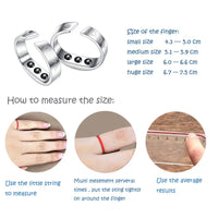 4 Sizes Anti Snore Ring Magnetic Therapy Acupressure Treatment Against Snoring Device Snore Stopper Finger Ring Sleeping Aid