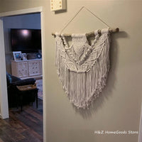 Macrame Wall Hanging Boho Decor Bohemian Fibre Art Modern Coastal Home Beach House Southwestern Style Minimalist Yarn Tapestry