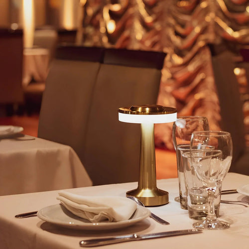 Draadloze Retro Tafellamp met Dimbaar Licht voor Restaurant en Woonkamer