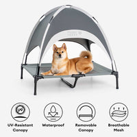 Breathable Cooling Elevated Dog Bed With Cooling Mat