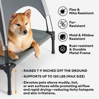Breathable Cooling Elevated Dog Bed With Cooling Mat