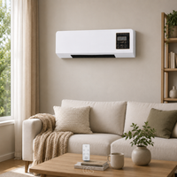 OCS - Wandgemonteerde Wandventilator / Aircooler met Verwarming - met Afstandsbediening & Timer