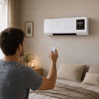 OCS - Wandgemonteerde Wandventilator / Aircooler met Verwarming - met Afstandsbediening & Timer