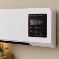 OCS - Wandgemonteerde Wandventilator / Aircooler met Verwarming - met Afstandsbediening & Timer