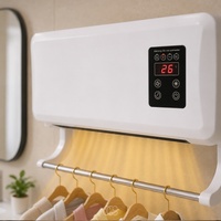 OCS - Wand Aircooler/wandventilator met Verwarming & Droogrek - Met Afstandsbediening