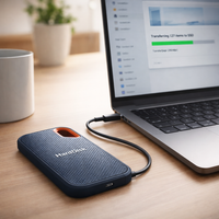 Disco Duro Externo SSD Portátil USB C Alta Velocidad Compacto