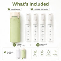 PourPod 4-in-1 Dispensing Travel Bottle