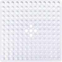 53x53cm Non Slip Shower Mat for Inside Shower Stall Mats for Bathroom Floor, Soft Bath Mat for Bathtubs with Big Suction Cups