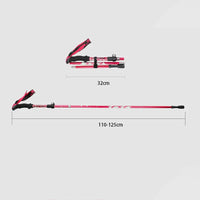 2Pcs Ultralight Trekking Poles Walking Sticks Hiking Canes Folding Aluminum Walking Pole Nodic Walking Sticks