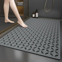 1pcs Non-Slip PVC Bathroom Floor Mat - Waterproof Shower Room Anti-Skid Foot Pad Bath Mat for Bathroom Rug Toilet Carpet