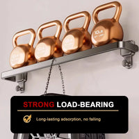 Suction Cup Folding Bathroom Hand Towel Rack Towel Holder Wall Mount No Drill Mount 30/40/50cm Towel Bar Apartment