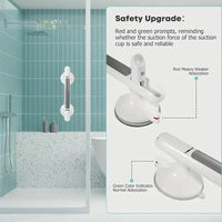 1Pc Elderly Safety Grab Bar - No Drilling Required for Installation, Non-Slip Bathroom Handle with Strong Suction Cup, Heavy-Duty Plastic Structure, Suitable for Bathrooms, Kitchens, Living Rooms - Fall Protection for the Elderly, Easy to Install on Tiles