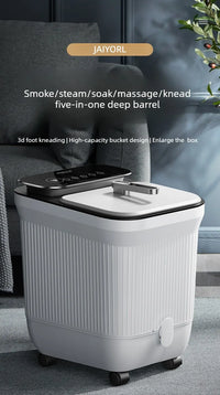 Electric Home Spa Foot Bath Basin with Heating and Constant Temperature  Fully Automatic Massage Foot Bath  with Remote Control