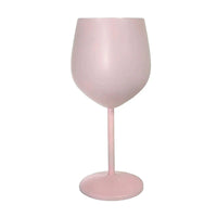 500ML Stainless Steel  Unbreakable Tall Champagne Glass Bar KTV European Style Goblet Glass Goblet Metal Red Wine Cocktail Glass