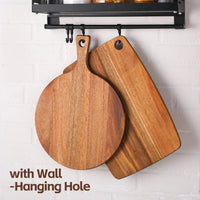 Acacia Wood Cutting Board Charcuterie Board Decorative Wooden Serving Board for Kitchen