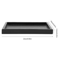 Wooden Tea Tray Rectangle Shape Solid Wood Tea Coffee Snack Food Meals Serving Tray Plate for Home Hotels Restaurants Canteens