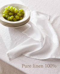 10PCS Personalized Design Housewarming Gift Wedding 100% Linen Napkins,Customized Monogram Linen Cotton Dinner Cloth Embroidered