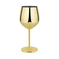 Cocktail Glass Nordic Stainless Steel Durable Tall Champagne Outdoor Metal Red Juice Wine Creative Cup for Bar Party and Home