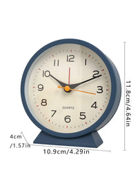 1pc simple metal small alarm clock creative bedside clock desktop mute student clock