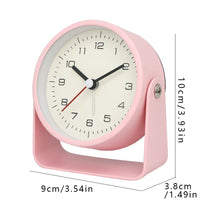 1pc Creative Metal Small Alarm Clock, Student Specific Silent Desktop Clock,Minimalist Quartz Clock，For Room Desk Office Decor