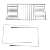 Bathtub  Tray Stainless Steel Expandable Shower Tub Tray for Luxury Bath Bathroom Accessories Expandable Bathtub Tray