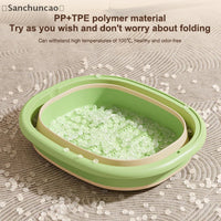 1Pcs Foldable Home Foot Bath Bucket Massage Foot Wash Leisure Health Bucket Foot Bath Basin Portable Foot Soak Foot Tub