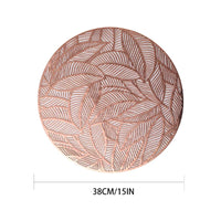 Set of 4 Table Mat Leaf Golden PVC Placemat Hollow Insulation Coaster Pads Table Bowl Home Christmas Modern Style Decor