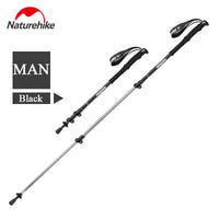 Naturehike Hiking Poles Three Sections Of Aluminum Pole For Mountaineering Hiking Skiing Travel Poles Climbing Trekking Pole