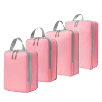4PCS/Set Compressible Packing Travel Storage Bag Cubes Waterproof Suitcase Portable With Handbag Luggage Organizer
