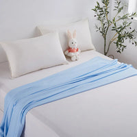 100% Bamboo Fiber Summer Blanket Lightweight Breathable Diamond Grid Air Condition Cooling Quilt Skin-friendly Duvet Comforter