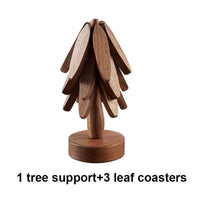 Solid Wood Heat Resistant Pot Mat Anti-scald Table Pad Non-slip Coaster High Temperature Resistant Placemat for Home Kitchen