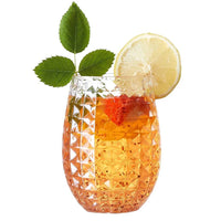 12oz Wine Glasses Whiskey Cocktail Juice Drinking Plastic Cups Unbreakable Reusable and Recyclable for Outdoor Pool Party Picnic