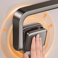 Suction Cup Folding Bathroom Hand Towel Rack Towel Holder Wall Mount No Drill Mount 30/40/50cm Towel Bar Apartment