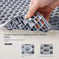 1pcs Non-Slip PVC Bathroom Floor Mat - Waterproof Shower Room Anti-Skid Foot Pad Bath Mat for Bathroom Rug Toilet Carpet