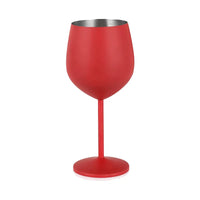 Cocktail Glass Nordic Stainless Steel Durable Tall Champagne Outdoor Metal Red Juice Wine Creative Cup for Bar Party and Home