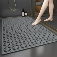 1pcs Non-Slip PVC Bathroom Floor Mat - Waterproof Shower Room Anti-Skid Foot Pad Bath Mat for Bathroom Rug Toilet Carpet