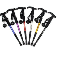 Ultralight Trekking Poles with Shock Absorption Foldable Design for Outdoor Camping Mountaineering Backpacking And Hiking Trips