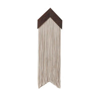 Macrame Wall Hanging Tapestry with Wooden Stick Hand-Woven Bohemia Tassel Curtain Tapestry Wedding Backgrou Boho Decor