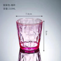 1/2/4/6pcs Acrylic AS Wine Glasses Whiskey Cocktail Juice Drinking Tumblers Plastic Cups Reusable Coffee Tea Water Cup for Party