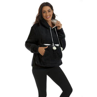 Cat Lovers Unisex Hooded Sweatshirt 2025 Autumn Cuddle Pouch Kangaroo Pet Pocket Pullover Paw Design Comfortable Dropshipping