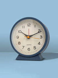 1pc simple metal small alarm clock creative bedside clock desktop mute student clock