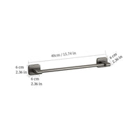 Space Aluminum Towel Rod Self-Adhesive No-Drilling Bathroom Kitchen Hand Towel Holder Plastic Base Sticky Installation
