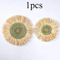 1pcs Straw Wall Decorations Wall Decorations Thatch Woven Wall Decorations Moroccan Style Decorations Bedside Hangings