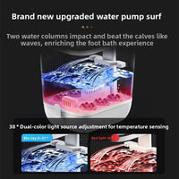 Electric Home Spa Foot Bath Basin with Heating and Constant Temperature  Fully Automatic Massage Foot Bath  with Remote Control